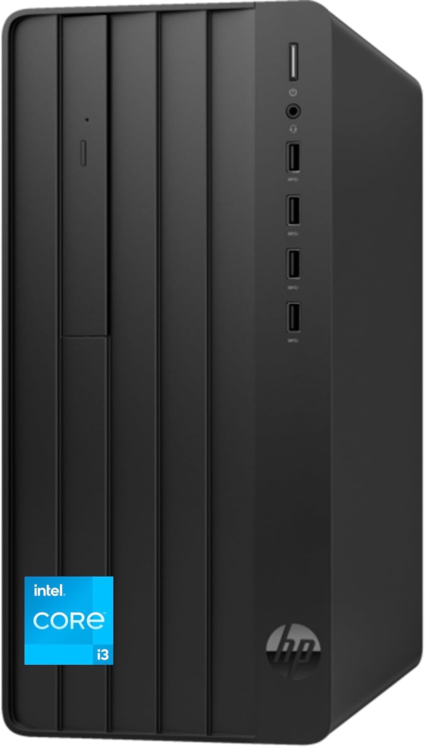 HP Pro Tower 290 G9 Business Desktop, 12th Gen Intel 4-Core Processor (Beats Core i7-9700), 16GB RAM, 256GB PCIe SSD + 1TB HDD, 2-Monitor Support 4K, DVD-RW, HDMI, VGA, Wi-Fi, Windows 11 Pro, Black 