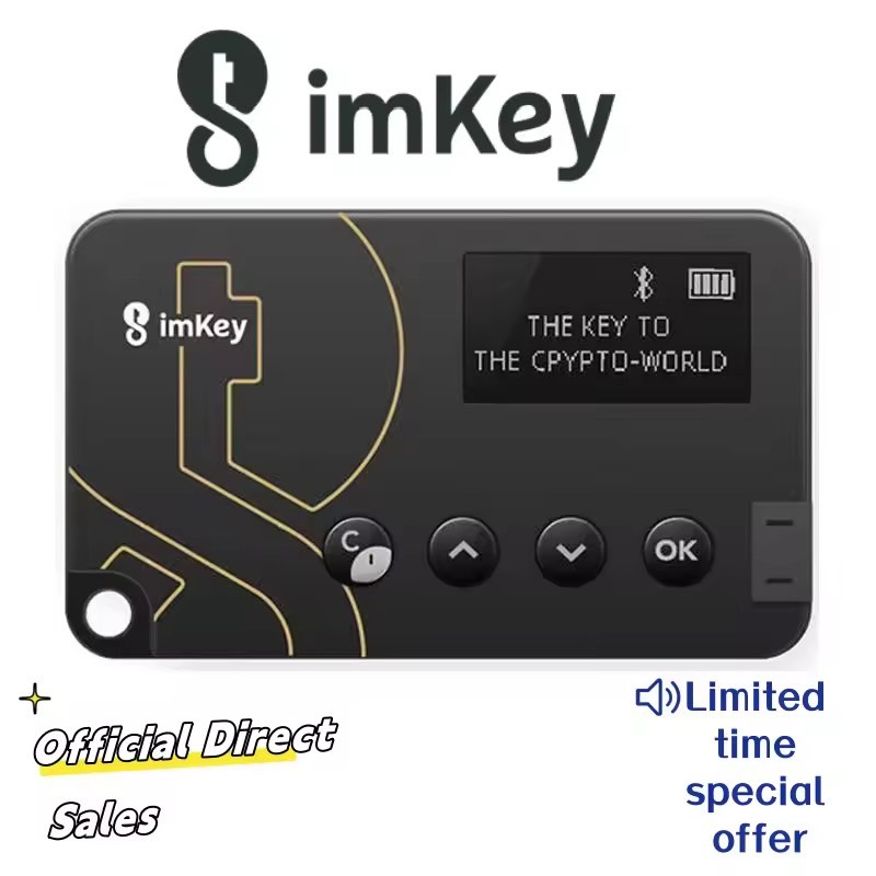 imKey Pro Cryptocurrency Hardware Wallet w/CC EAL 6+ Secure Level, Offline Operates, Multi-Secure Device Supports, Safely Stores Your Crypto (Ethereum, Bitcoin, Litecoin and More), NFTs, Layer2, EVM