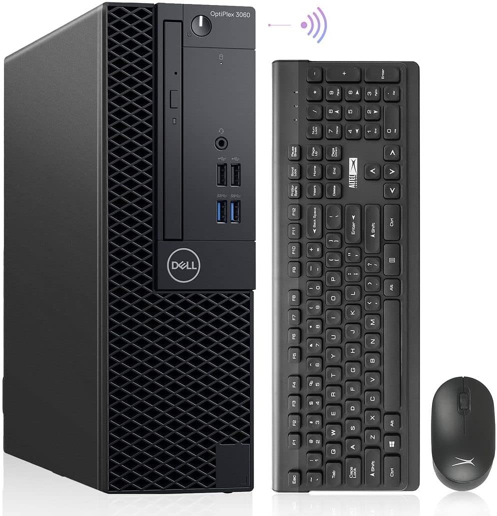 Dell OptiPlex 3060 Desktop Computers Windows 11 Pro Hexa Core i7-8700 Up to 4.60GHz32GB DDR4 1TB M.2 NVMe SSD1TB HDDAX210 Built-in WiFi 6E Small Form Factor PC(Renewed) Black (OptiPlex 3060 SFF) 