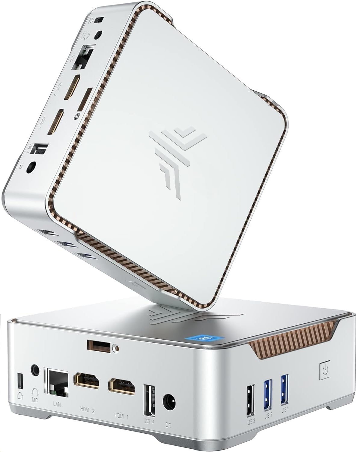 KAMRUI GK3Plus Mini PC,12th Alder Lake N97 CPU (up to 3.6GHz) Mini Desktop Computer,8GB DDR4 RAM 256GB M.2 SSD,Micro PC Support 4K Triple Display,WiFi5,BT4.2,VESA,Gigabit Ethernet for Business Office