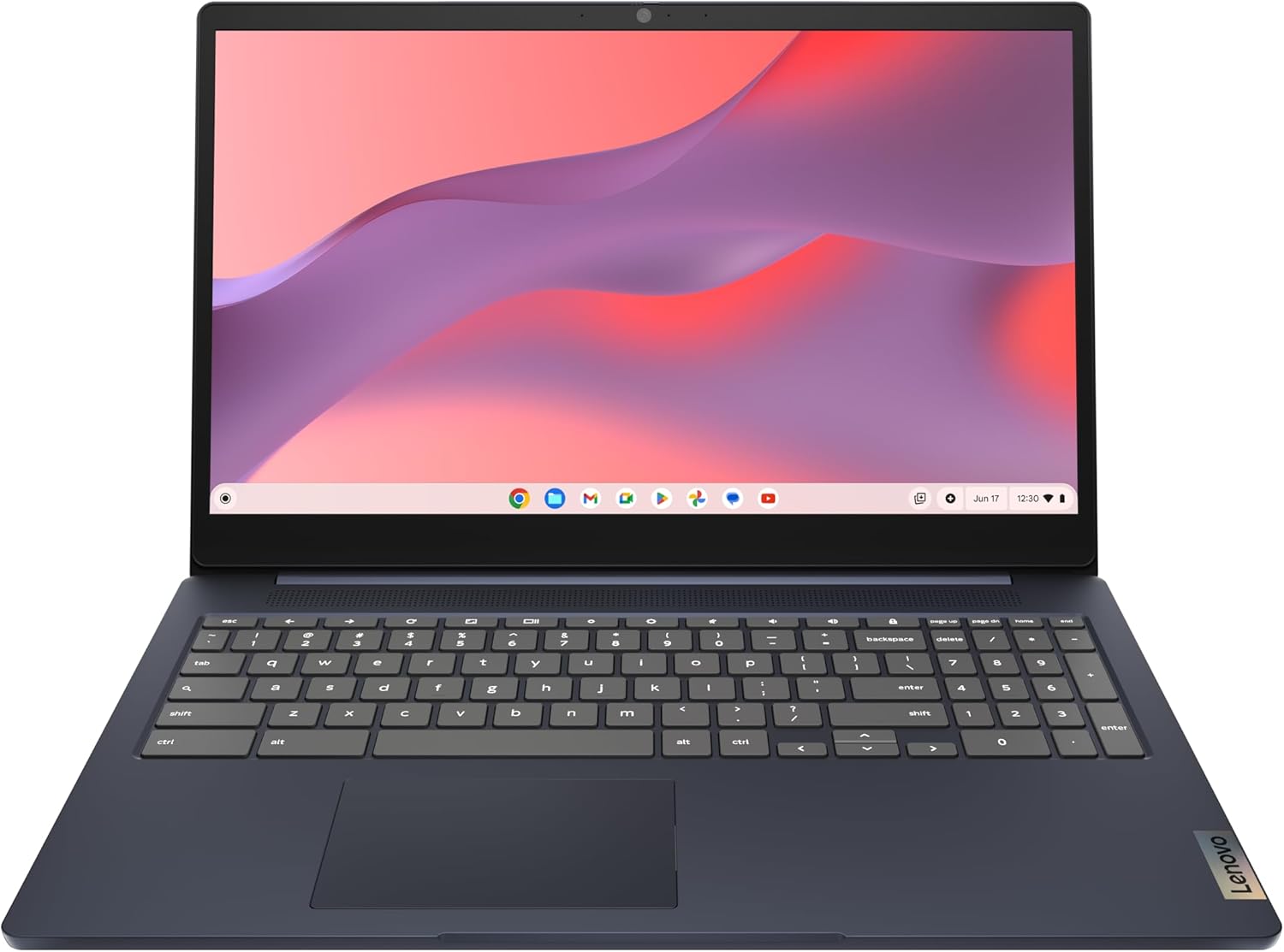 Lenovo IdeaPad 3i Chromebook, 15.6” FHD Display, Intel Celeron N4500, 8GB RAM, 64GB eMMC, 1920x1080 px, 720p Camera, Chrome OS, Abyss Blue