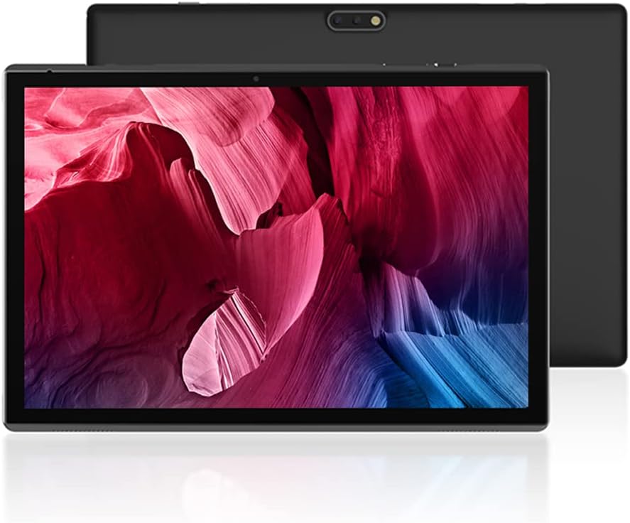 Tablet 10 inch Android Tablet PC, 10.1" Touch Screen Quad-Core Processor 4GB RAM 32GB ROM 2MP+8MP Dual Camera,WiFi Bluetooth 1TB Expand IPS Full HD Display, 6000mAh Battery Powerful Performance Tablet