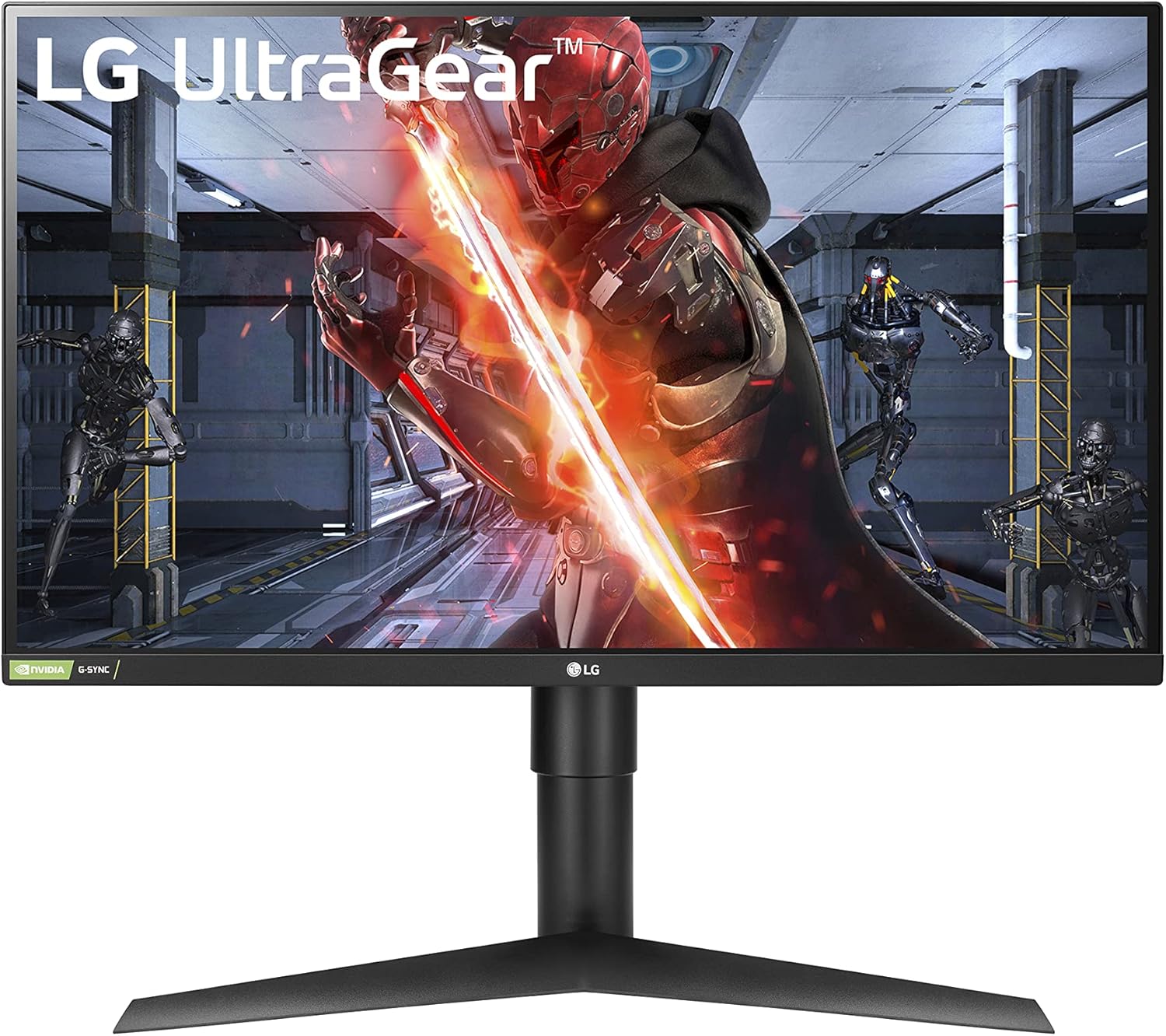 LG UltraGear QHD 27-Inch Gaming Monitor 27GL83A-B - IPS 1ms (GtG), with HDR 10 Compatibility, NVIDIA G-SYNC, and AMD FreeSync, 144Hz, Black 