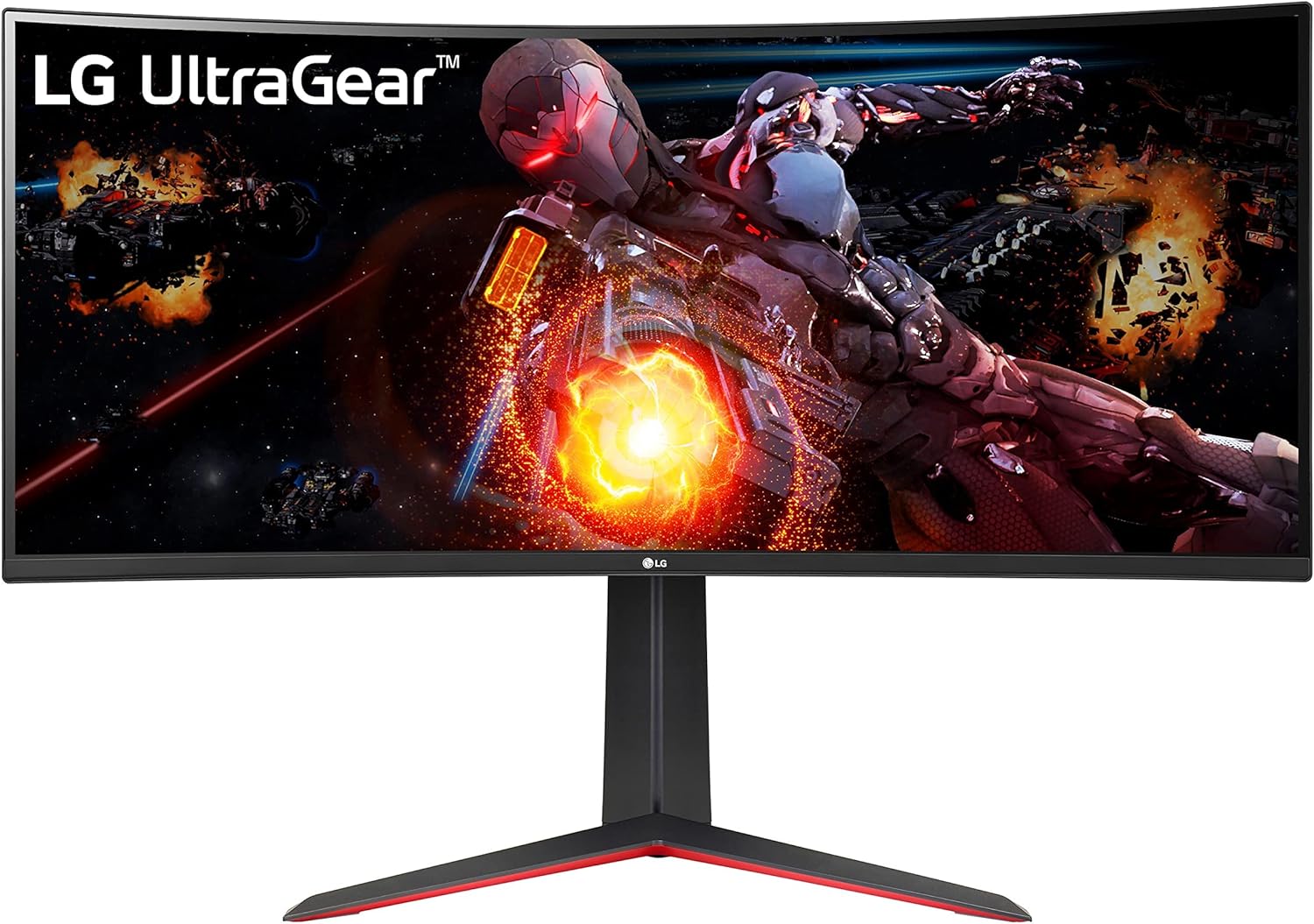 LG UltraGear QHD 34-Inch Curved Gaming Monitor 34GP63A-B, VA with HDR 10 Compatibility and AMD FreeSync Premium, 160Hz, Black 