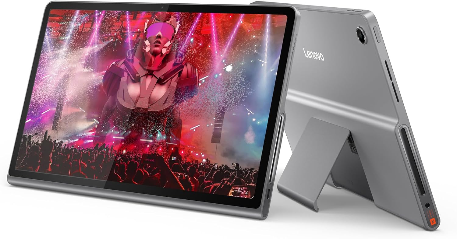 Lenovo Tab Plus - 2024 - Premium Entertainment Tablet - 8 JBL® Speakers - 11.5" 2K LCD Touch Display - 8GB Memory - 128GB Storage - MediaTek™ Helio G99 - Folio Case Included - Luna Grey 