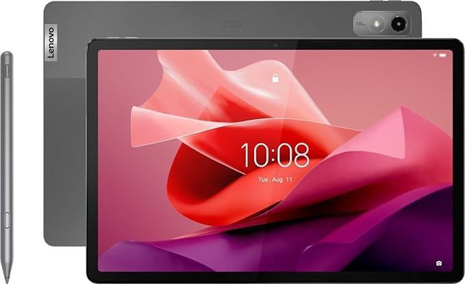 Lenovo Tab P12-2023 - Expansive Touchscreen Tablet - 12.7" 3K Display - 13MP Camera - 8GB Memory - 128GB UFS Storage - Android 13 - Dolby Atmos - Quad JBL Speakers - Pen and Keyboard Included