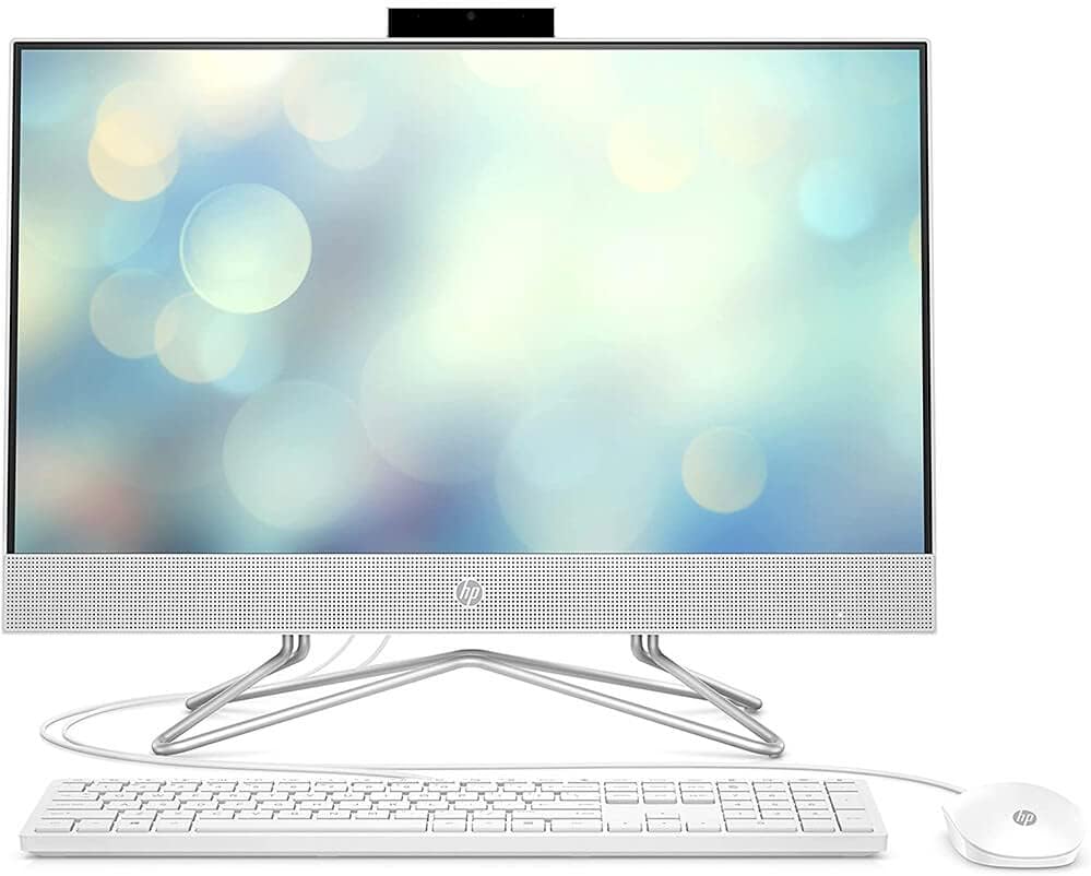 HP 24" All-in-One Desktop, AMD Athlon Silver 3050U Processor, AMD Radeon Graphics, 8 GB RAM, 256 GB SSD, Windows 11 Home (24-dd0210, Snow white) 