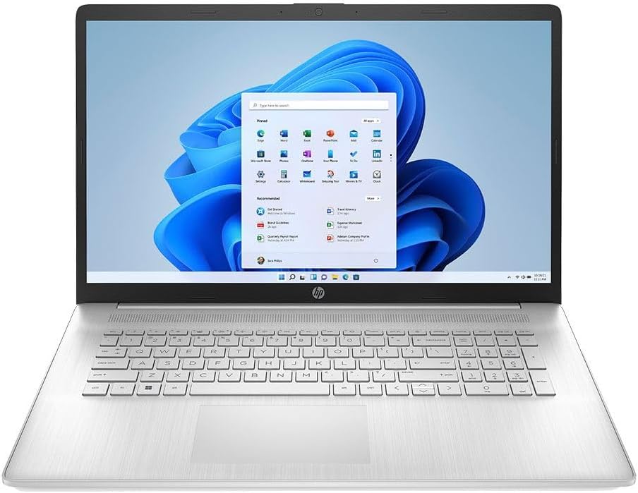 HP 2023 Newest Laptop Pavilion 17.3" HD+ Laptop Computer, AMD Ryzen 3 7320U(Up to 4.1GHz, Beat i3-1125G4), AMD Radeon Graphics, 8GB DDR5 RAM, 256GB NVMe SSD, WiFi 6, HDMI, Numeric Keypad, Windows 11 