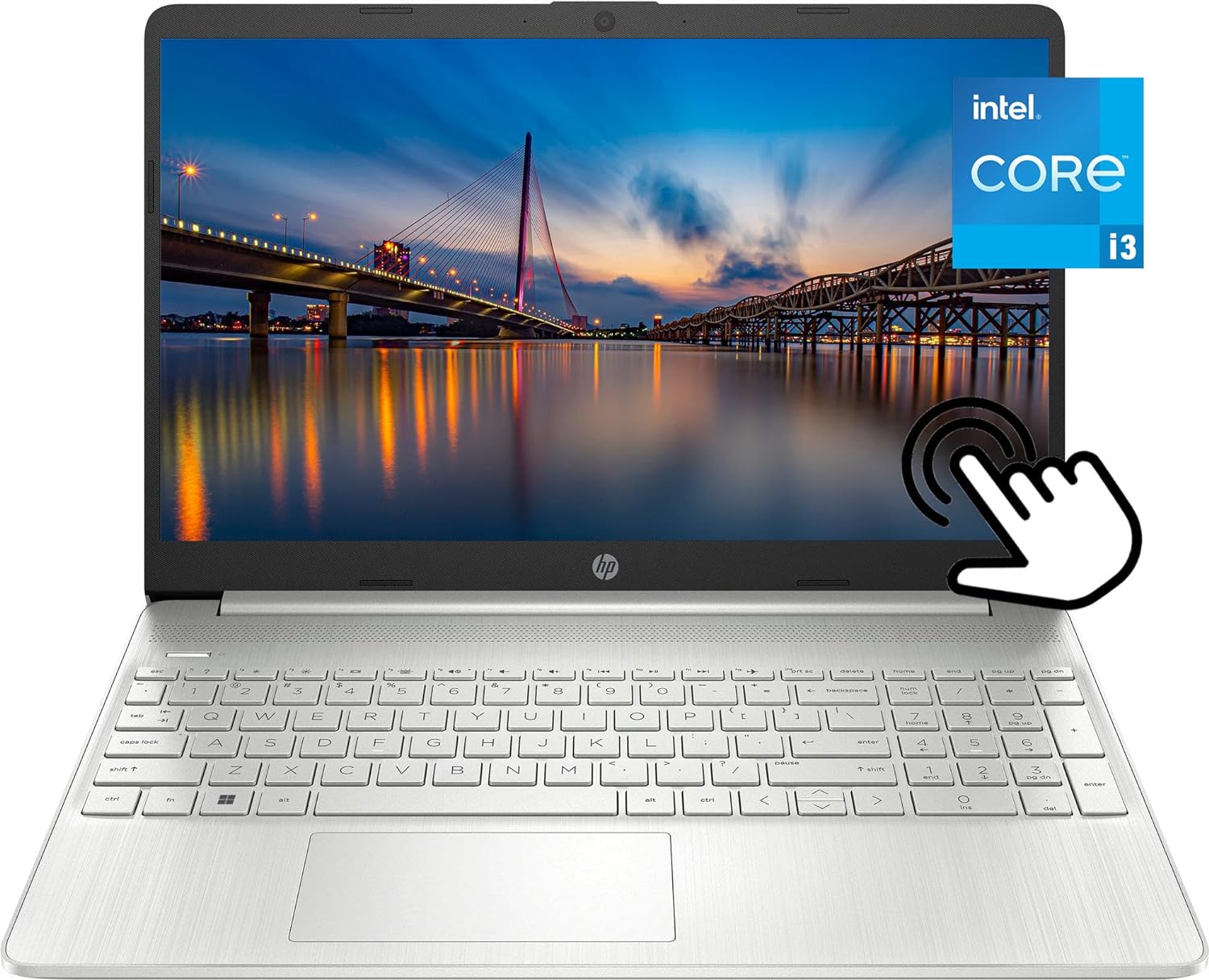 HP 15.6" Touchscreen Newest Flagship HD Laptop, Intel i3-1115G4 up to 4.1GHz (Beat i5-1035G4), 16GB RAM, 1TB NVMe SSD, Fast Charge, Numpad, Bluetooth, Wi-Fi, HDMI, Win 11 Home S,w/GM Accessories 