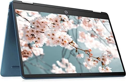 HP 2023 Convertible 2-in-1 Chromebook Laptop, 14" HD IPS Touchscreen, Intel Celeron Processor up to 2.60GHz, 4GB Ram, 64GB SSD, 4K Graphics, Super-Fast 6th Gen WiFi, Chrome OS, Dale Blue(Renewed)