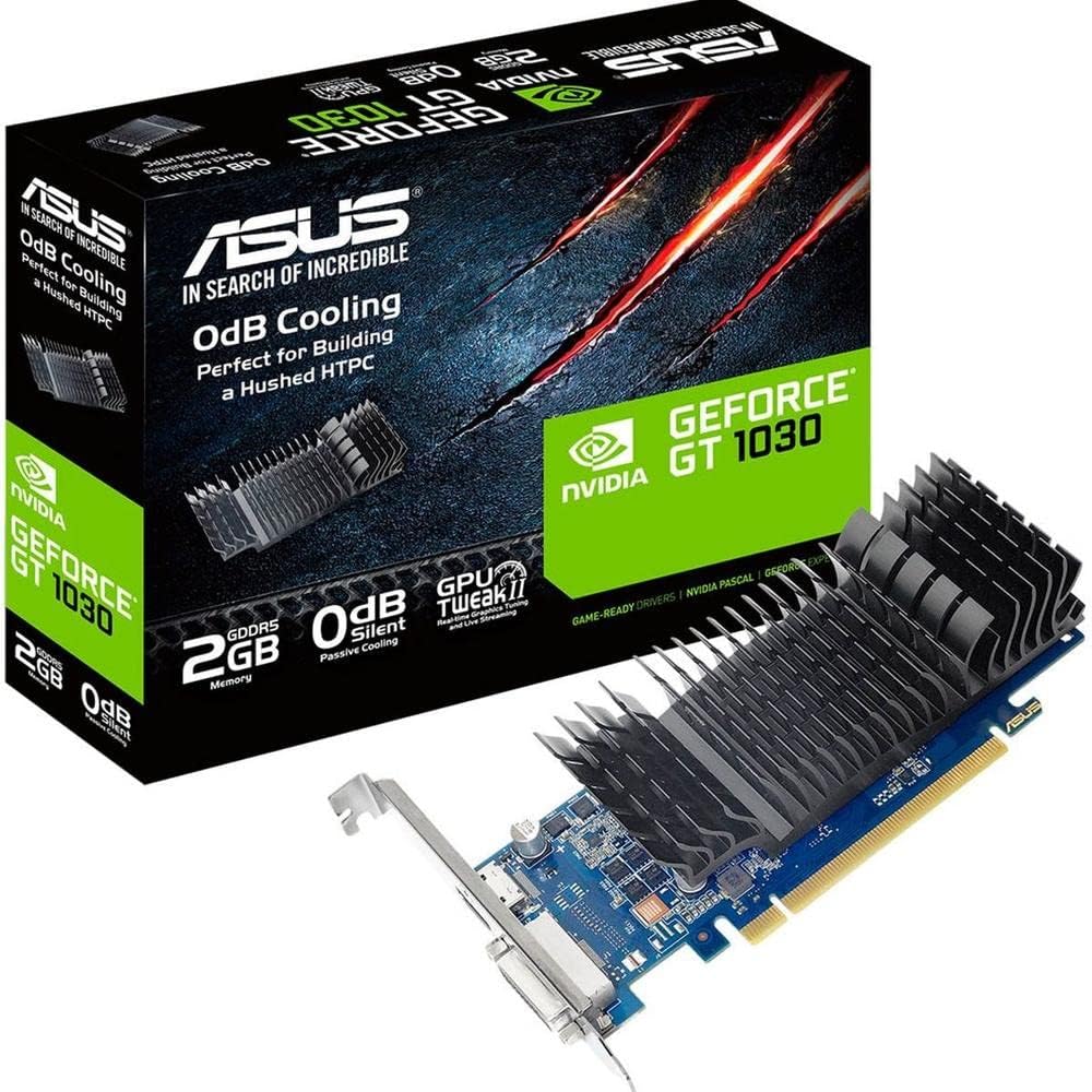 ASUS GeForce GT 1030 2GB GDDR5 HDMI DVI Graphics Card (GT1030-2G-CSM)