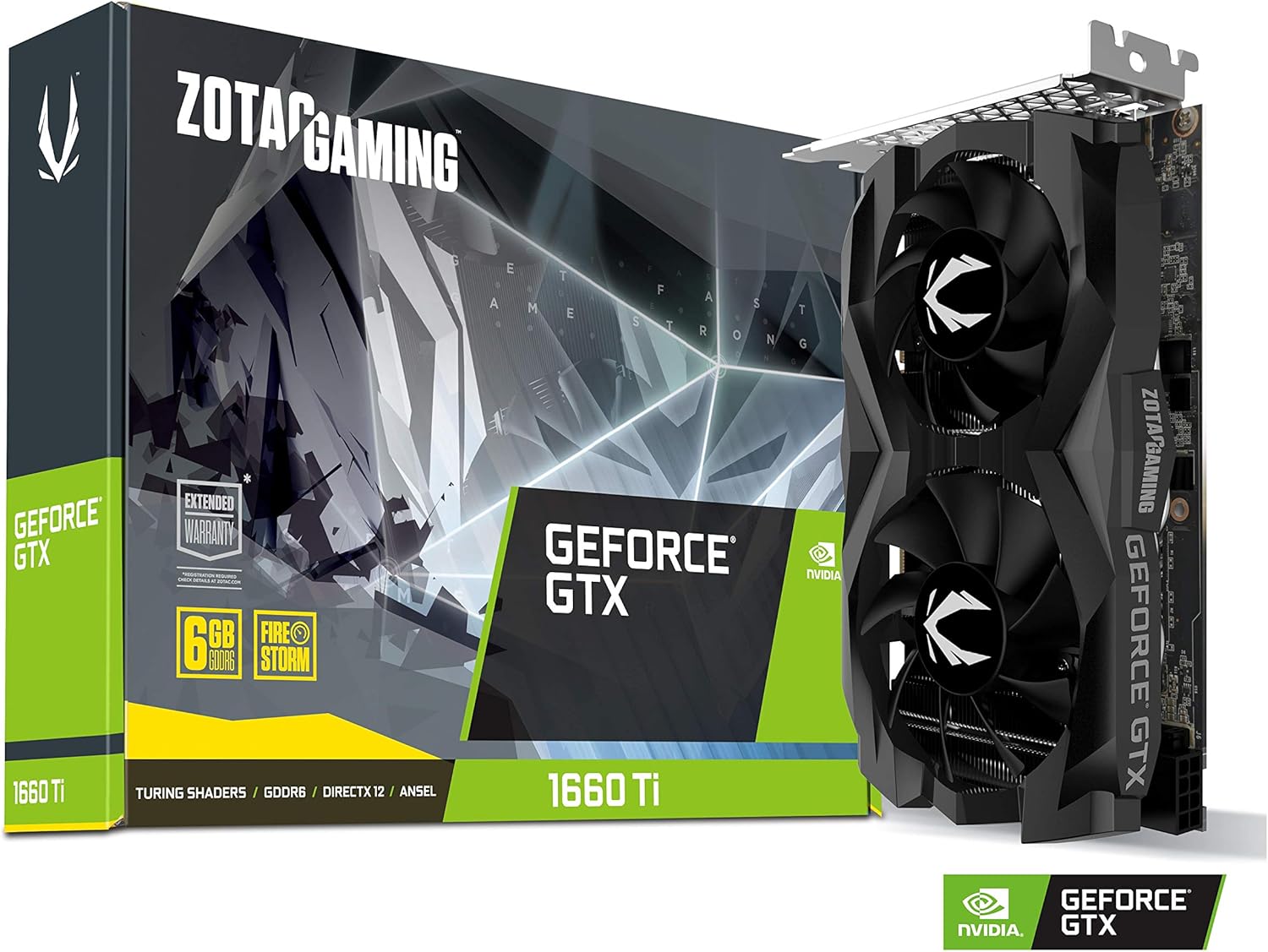 ZOTAC GeForce GTX 1660 Ti Gaming Dual Fan Graphics Card - 6 GB 