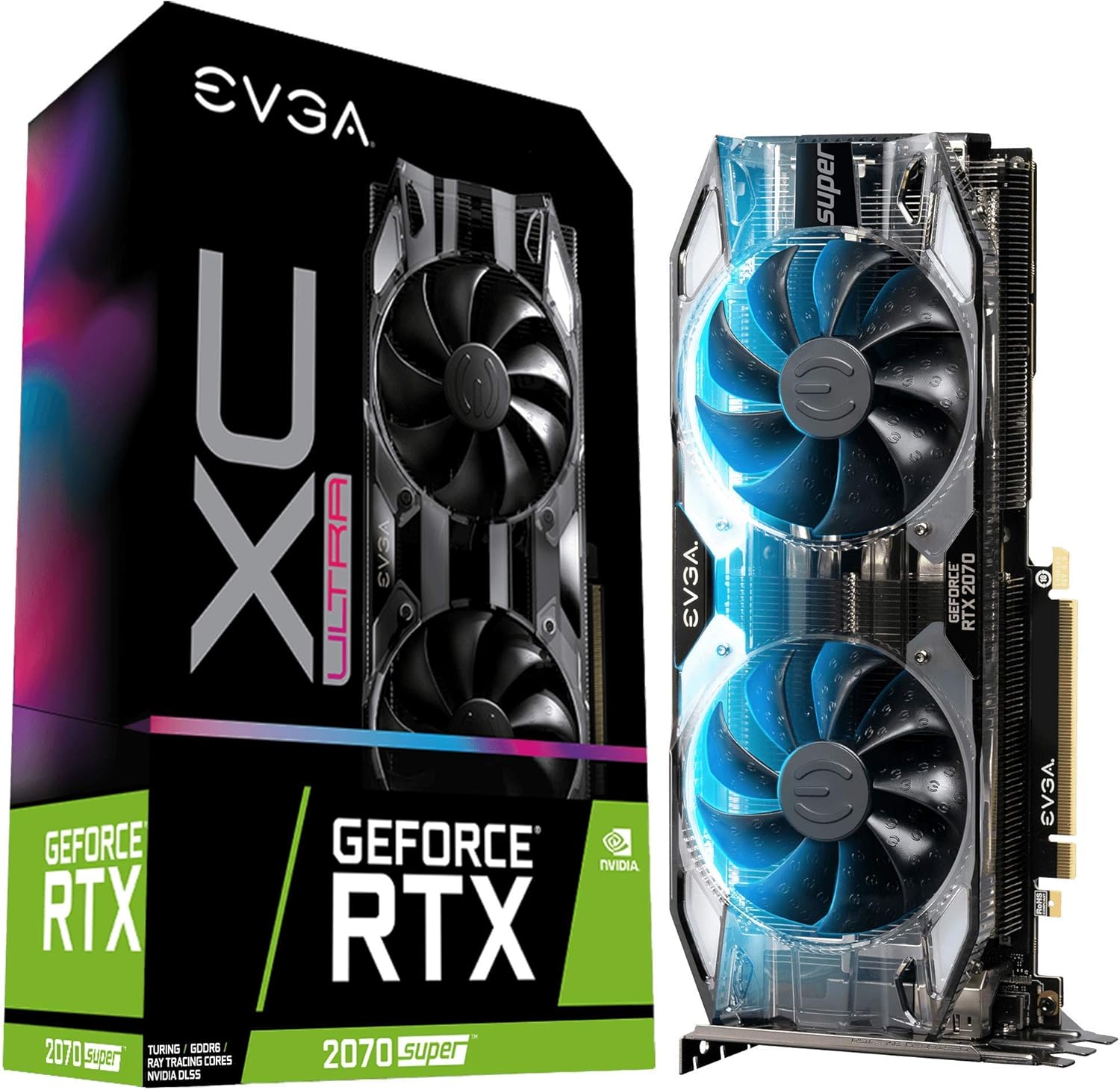 EVGA 08G-P4-3173-KR GeForce RTX 2070 Super XC Ultra Video Card (Renewed) 