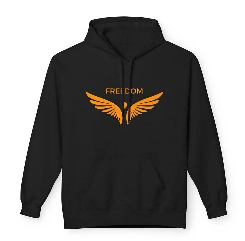 Freedom Unisex Midweight Hoodie, Cozy Sweatshirt, Ideal for Casual Wear, Gift for Friends, Spiritual Apparel, Motivational Clothing