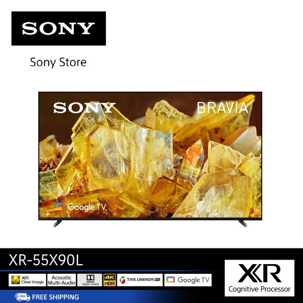 Sony XR-55X90L ทีวี 55 นิ้ว BRAVIA XR | Full Array LED | 4K Ultra HD | High Dynamic Range (HDR) | Smart TV (Google TV)