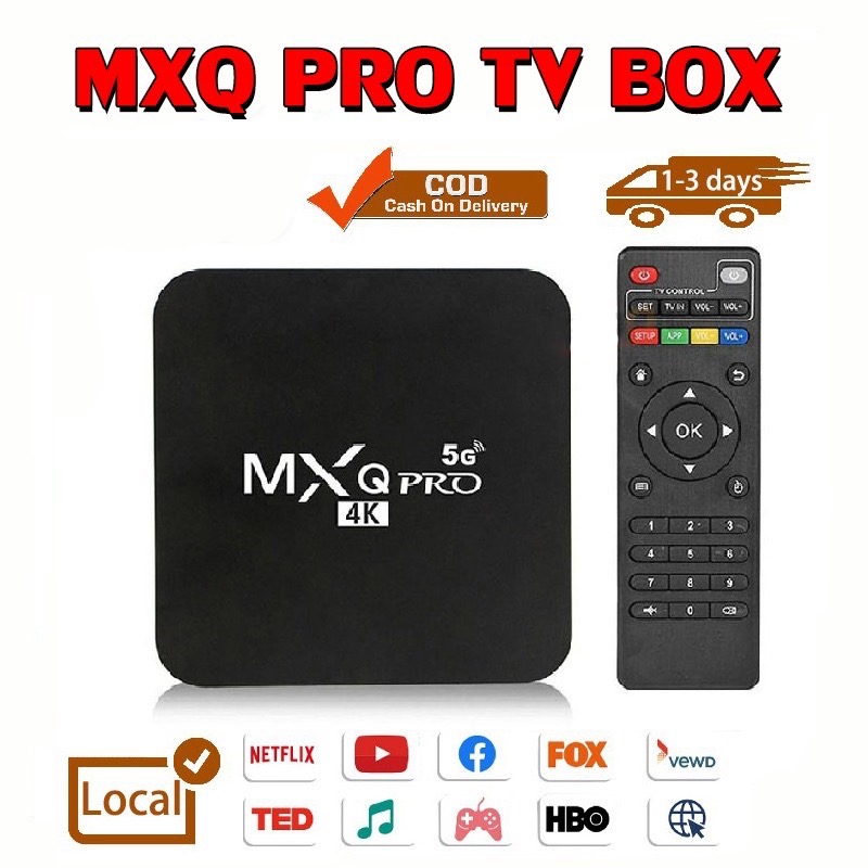 ใหม่สุดMXQ PRO Android 10 4K/HD ดิจิตอลTV BOX กล่อ กล่องแอนดรอยbox รองรับ RAM8G+ROM128GB Wifiดูบน Disney hotstar YouTube