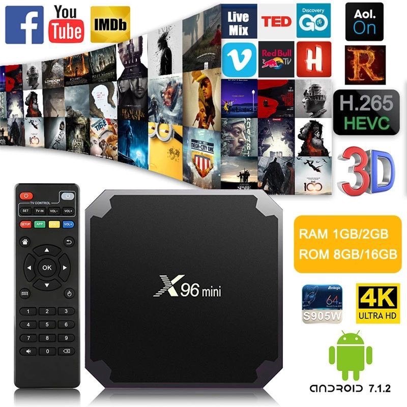 กล่องทีวี X96 Mini TV Set Top Box ระบบ Android11 ความละเอียดระดับ 4K ให้ความละเอียด HD