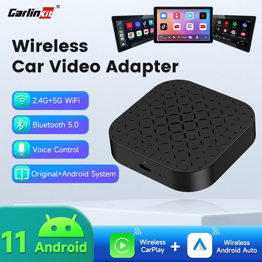 Carlinkit Tbox-Basic CarPlay Ai กล่องแอนดรอยด์ 11 ไร้สาย Android Ai Box QCM2290 YouTube Netflix สําหรับ Mazda Ford BYD Volvo Peugeot