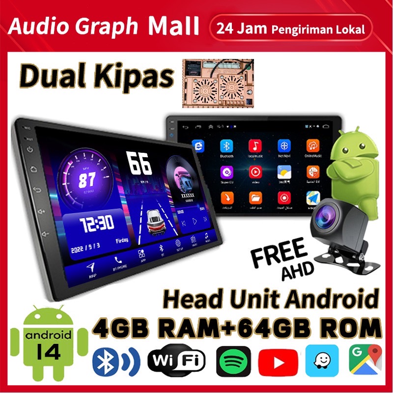 จอ android รถยนต์【4G+64G Ips1280*720】 จอ แอนด์ดรอย 9 นิ้ว จอแอนดรอยด์ติดรถยนต์14 เครื่องเล่นวิทยุ FM GPS Wifi บลูทูธ EQ USB 7 นิ้ว 9 นิ้ว 10.1 นิ้ว 2Din Android 14.0 จอ แอนด์ดรอย 9 นิ้ว จอ แอนด์ดรอย 7 นิ้ว 9 นิ้ว 10 นิ้ว วิทยุรถยนต์ จอ แอนด์ดรอย