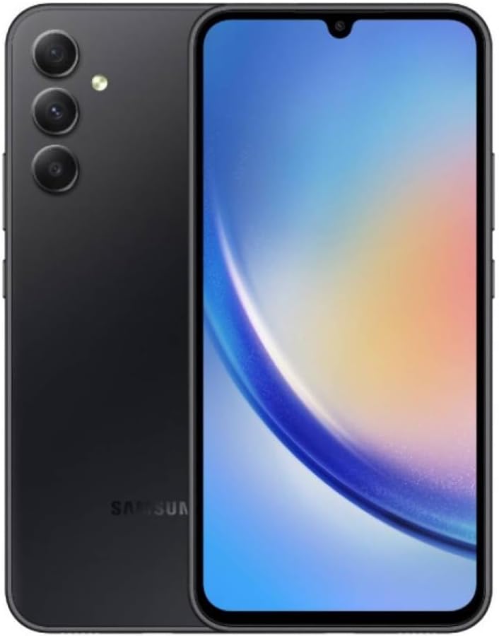 SAMSUNG Galaxy A34 5G + 4G LTE (128GB + 6GB) Unlocked Worldwide (Only T-Mobile/Mint/Metro USA Market) 6.6" 120Hz 48MP Triple Camera + (25W Wall Charger) (Awesome Graphite (SM-A346M)) 