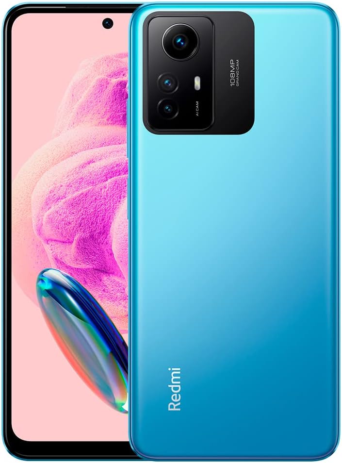 Xiaomi Redmi Note 12s (256GB + 8GB) Global Unlocked (No Warranty) (Tmobile/Metro Tello/Mint USA Market) (w/Fast Car Charger Bundle) (Ice Blue) 