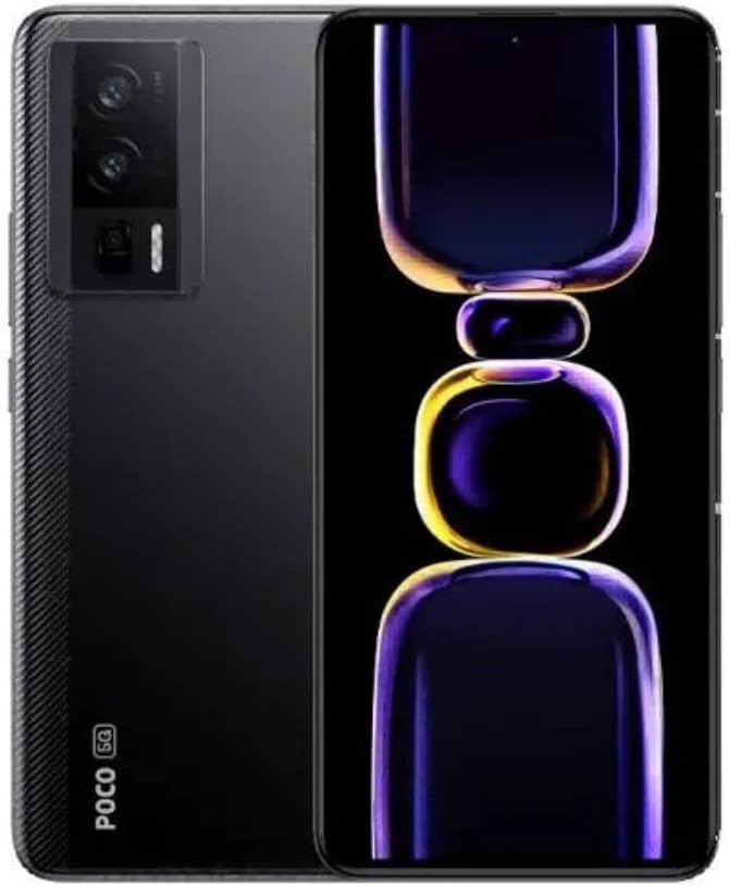 Xiaomi Poco F5 PRO 5G + 4G LTE 512GB + 12GB Global Version Unlocked 6.67" 120Hz 64Mp Ultra Triple Camera (Tmobile Mint Tello Metro USA Market) + (w/Fast Car 51W Charger Bundle) (Black (Global))