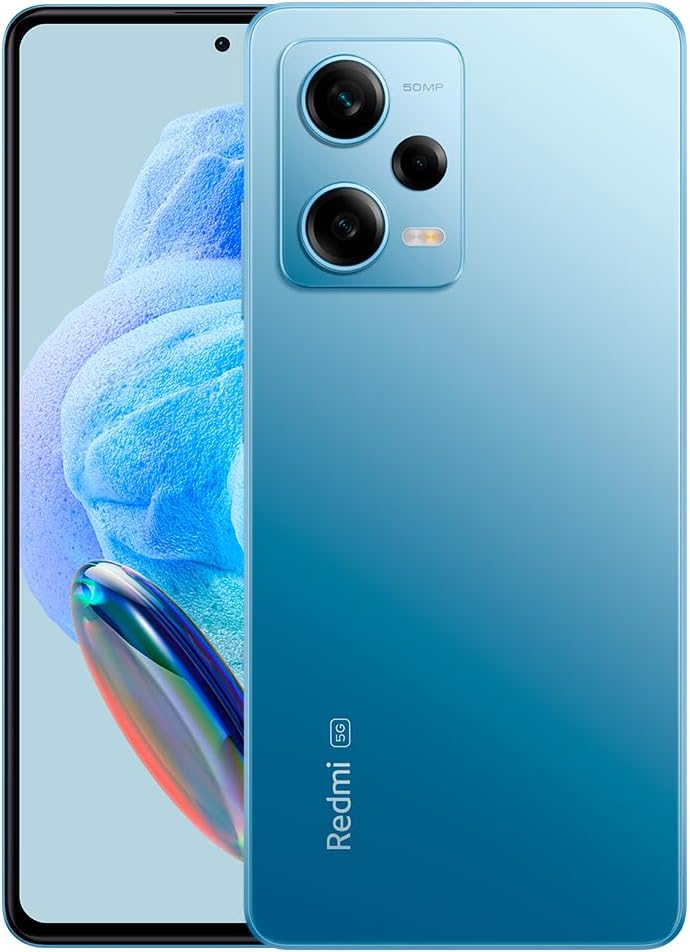 Xiaomi Redmi Note 12 Pro 5G + 4G (256GB + 8GB) Factory Unlocked 6.67" 50MP Triple Camera (Only Tmobile/Metro/Mint USA Market) + Extra (w/Fast Car Charger Bundle) (Sky Blue (Global))