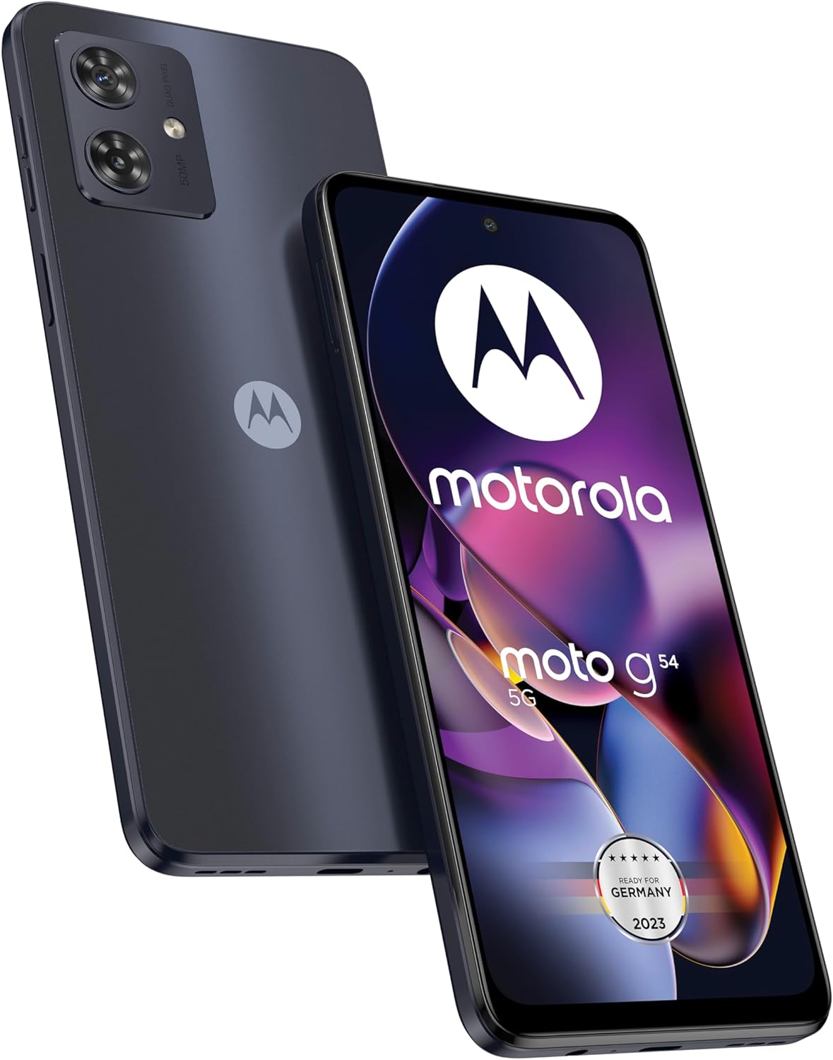 Motorola Moto G54 Dual-SIM 256GB ROM + 8GB RAM (Only GSM | No CDMA) Factory Unlocked 5G Smartphone (Midnight Blue) - International Version 