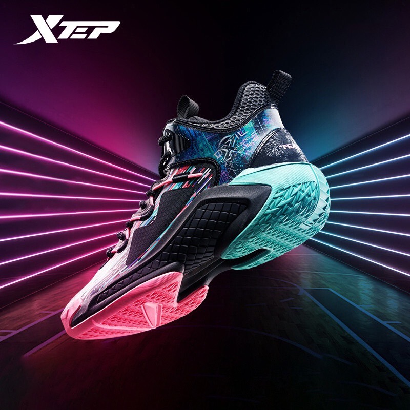 Xtep Qixi2.0 Qixi1.0 รองเท้าบาสเก็ตบอล Breathable Shock-Absorbing ทนต่อการสึกหรอ Low-Top ผู้ชาย