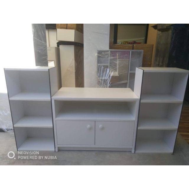 🔥ราคาถูก🔥Hawa 90 Furniture ชั้นวางทีวี​ 32/43นิ้ว พร้อมชั้นวางของแบบเซท​ (เลือกสีได้)