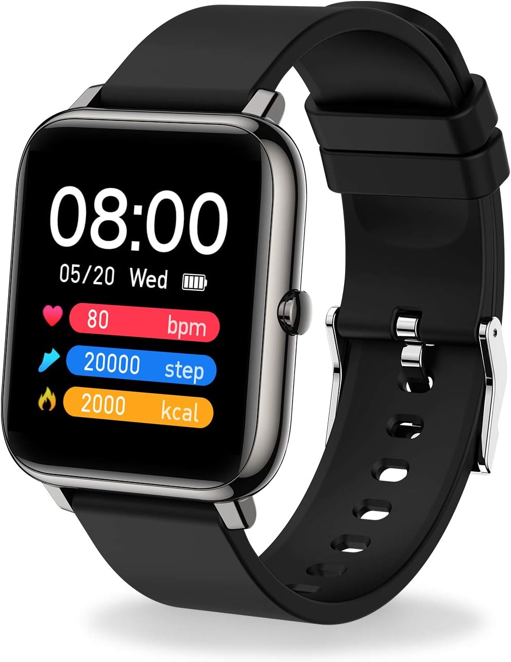 Smart Watch for Android Phones and iOS Phones, Fitness Tracker with Heart Rate and Sleep Monitor, Smartwatch IP67 Waterproof, Activity Tracker with Steps Calories Counter, Watches for Men Women