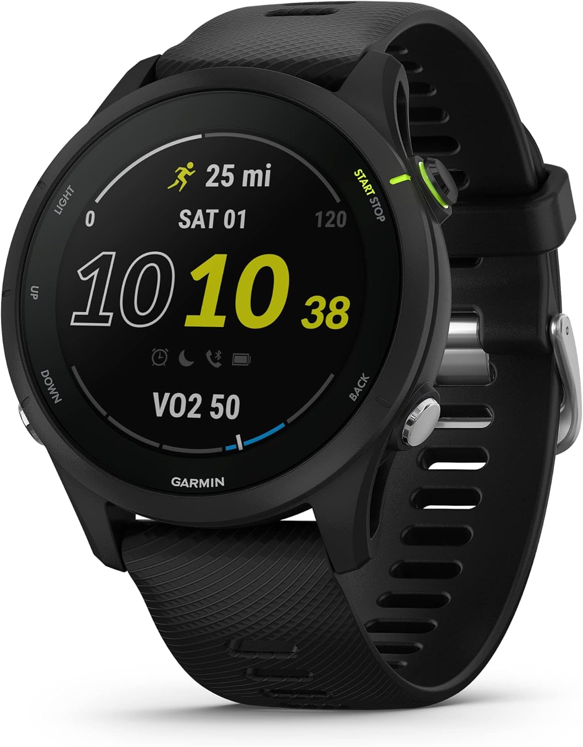 Garmin Forerunner® 255 Music, GPS Running Smartwatch with Music, Advanced Insights, Long-Lasting Battery, Black