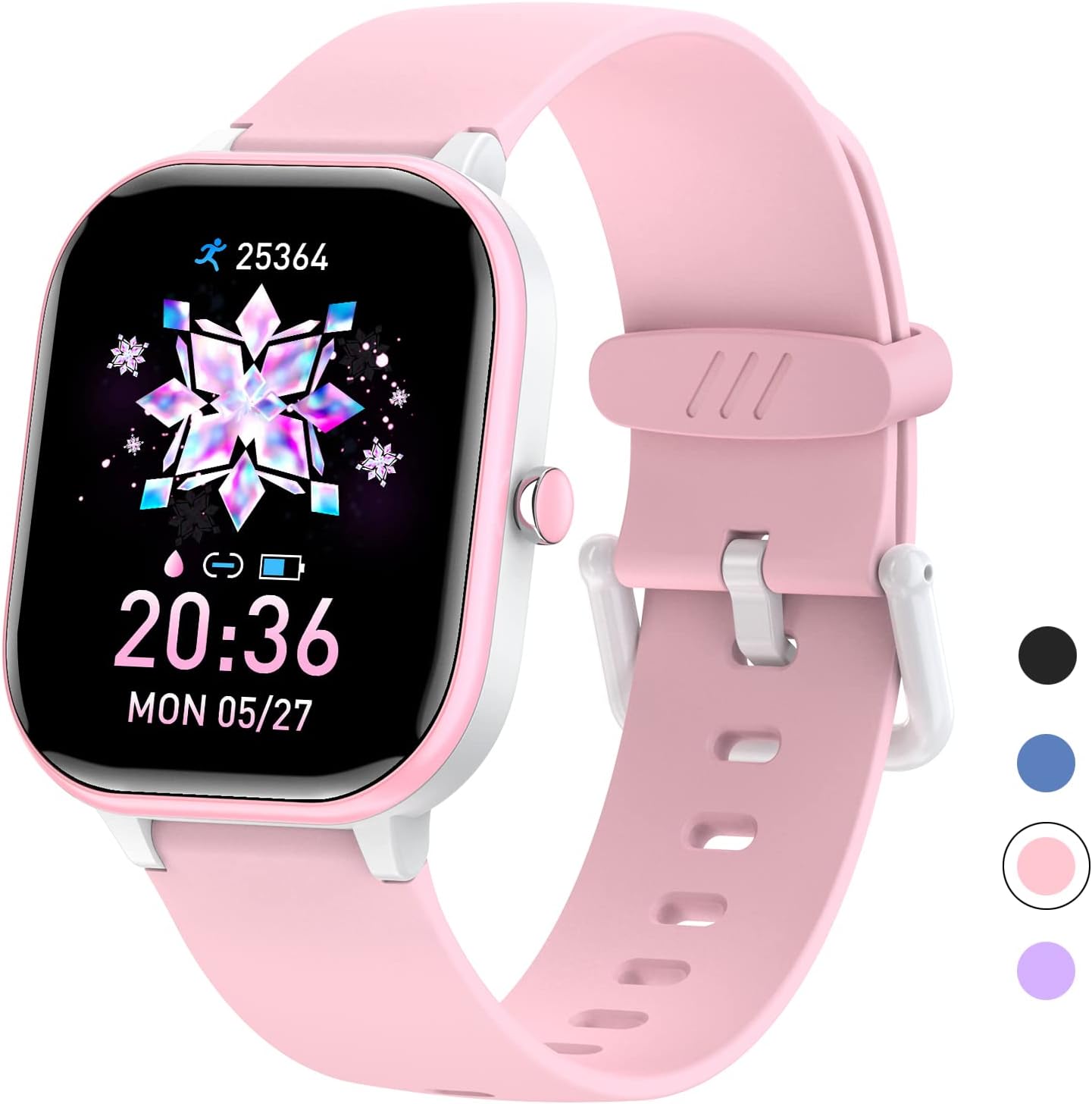 Kids Fitness Tracker Watch, IP68 Kids Waterproof Smart Watch with 19 Sport Modes, Pedometers, Sleep Mode for Kids Boys Girls