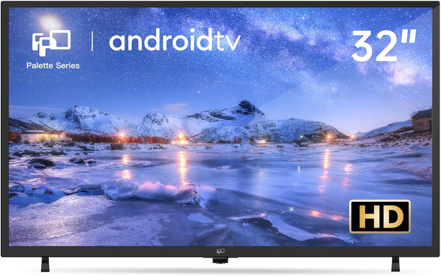 FPD 32 Inch Smart TV 720p HD Flat Screen Television (P-Series) with Google Play, Small LED Tvs for Living Room, Google Cast Built-in, Thin Streaming Live Android TV with WiFi, Bluetooth (2025 Model) 