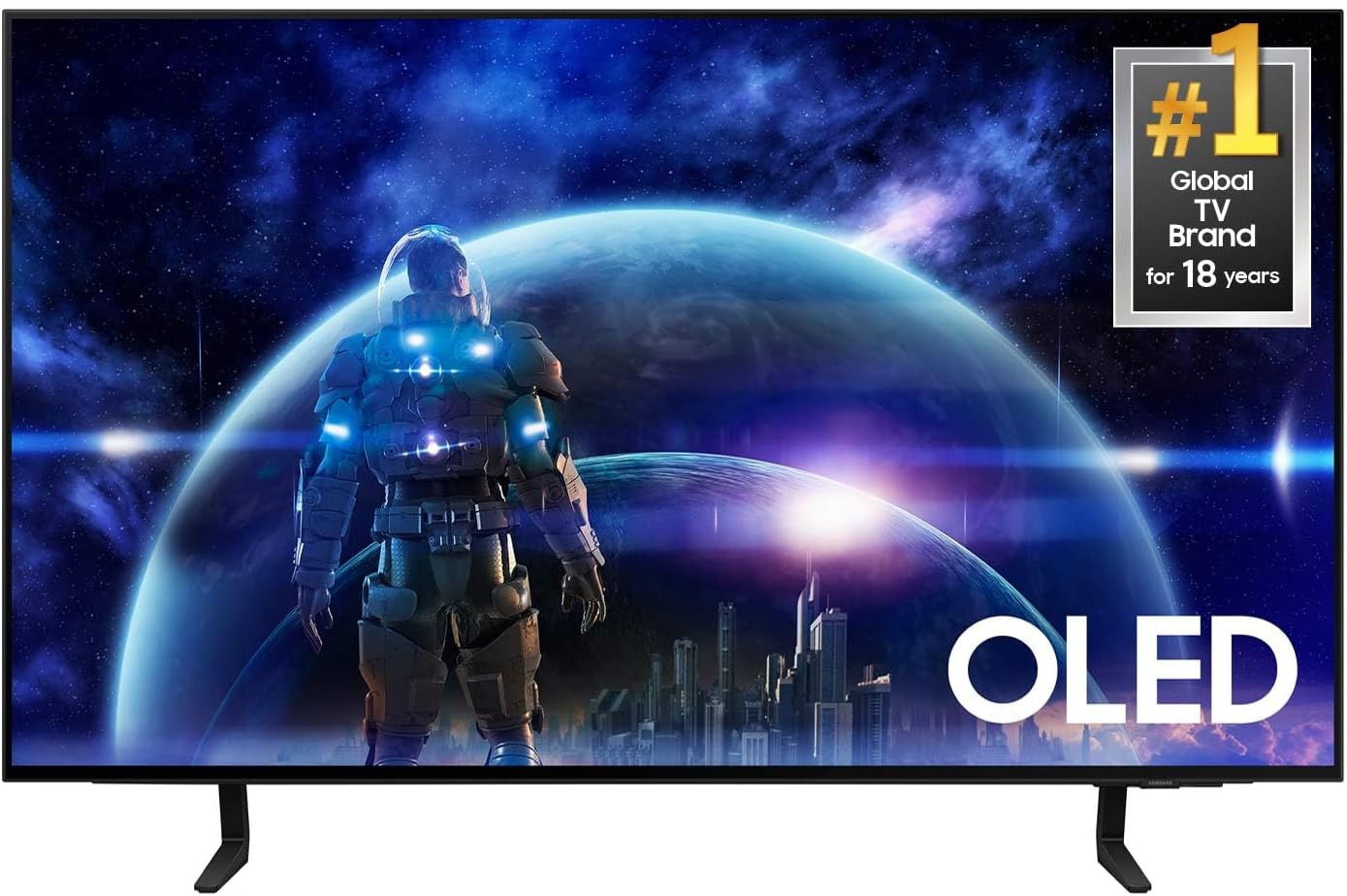 SAMSUNG 48-Inch Class OLED 4K S90D Series HDR Smart TV w/Dolby Atmos, Object Tracking Sound Lite, Motion Xcelerator, Real Depth Enhancer, 4K AI Upscaling, Alexa Built-in (QN48S90D, 2024 Model)