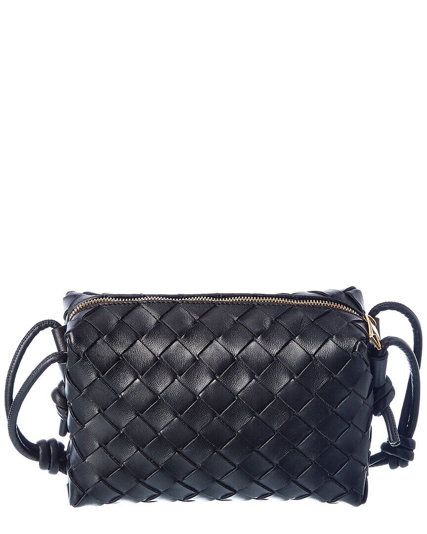 Bottega Veneta Loop Mini Intrecciato Leather Camera Bag Women's Black