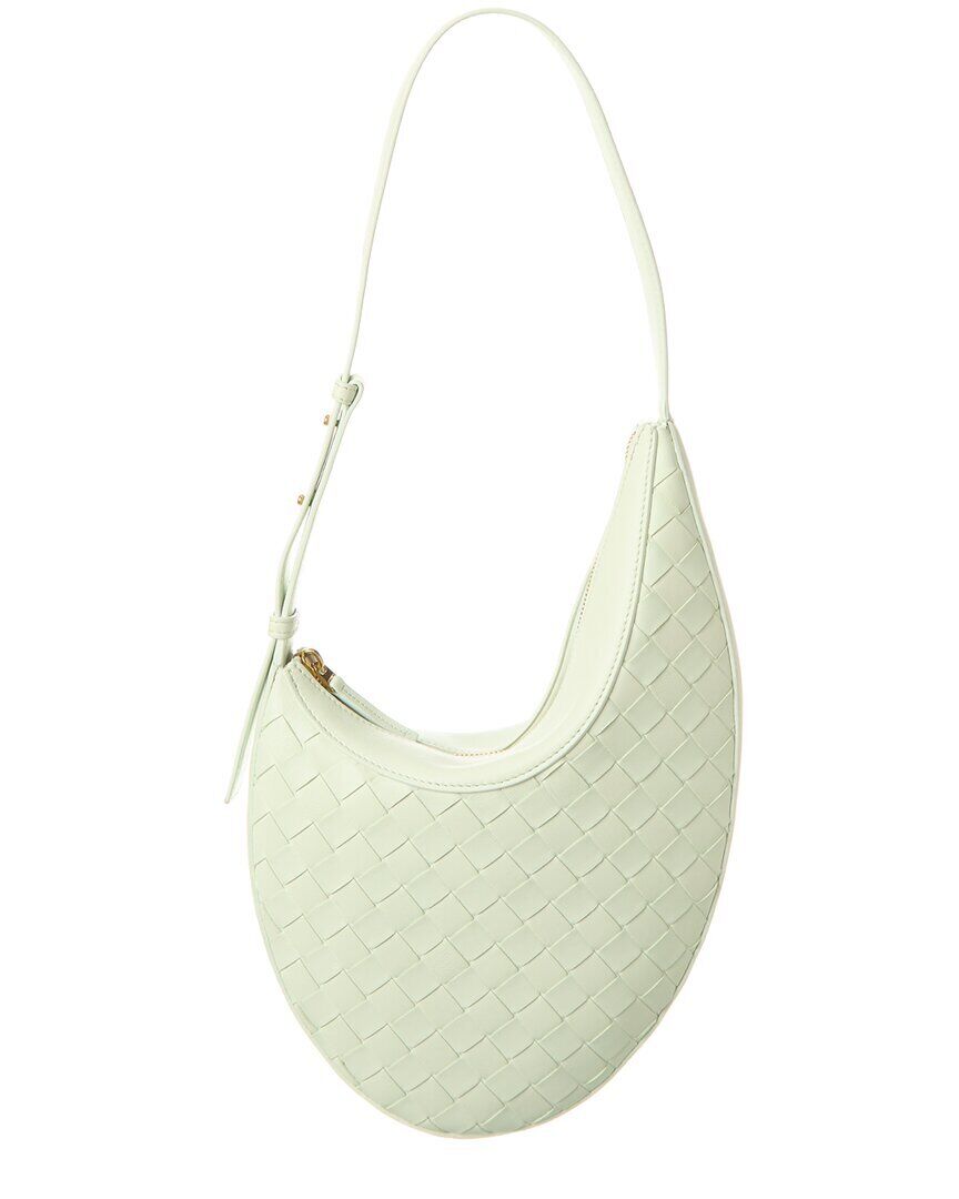 Bottega Veneta Drop Small Intrecciato Leather Hobo Bag Women's Green