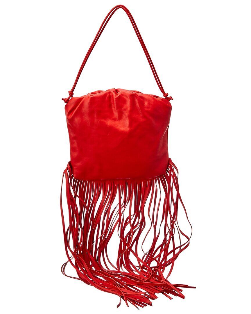 Bottega Veneta The Fringe Leather Tote Women's Red