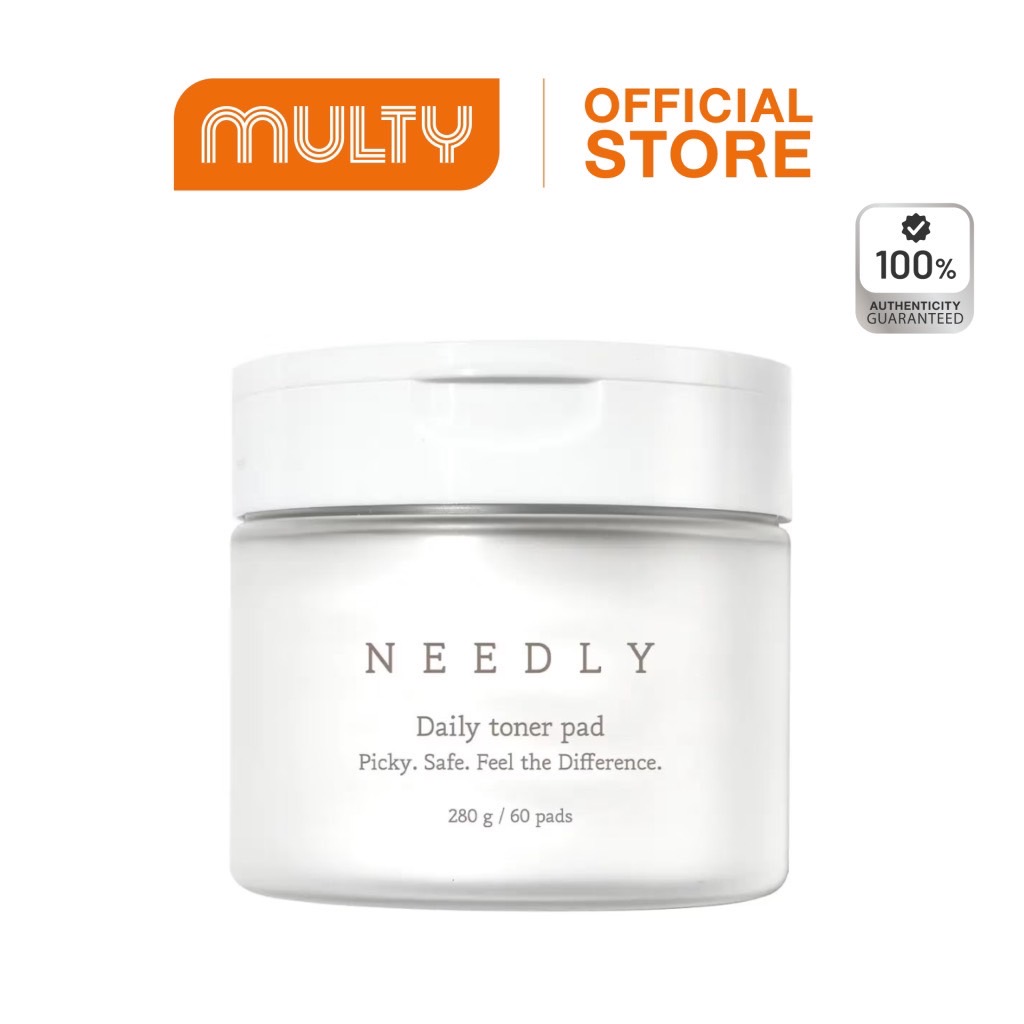 Needly Daily Toner Pad 60 pads นีดลี่เดลี่โทนเนอร์แพด โทนเนอร์แบบแผ่นลดสิว ชุ่มชื้น กระชับรูขุมขน ผลัดเซลล์ผิว