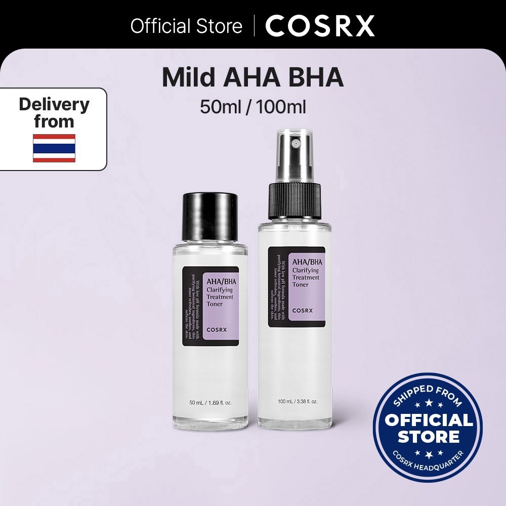 [50ml, 100ml] [MINI SIZE] AHA/BHA Clarifying treatment toner เอเอชเอ/บีเอชเอ แคริไฟอิ้ง ทรีทเม้นท์ โทนเนอร์ _50 มล., 100 มล.