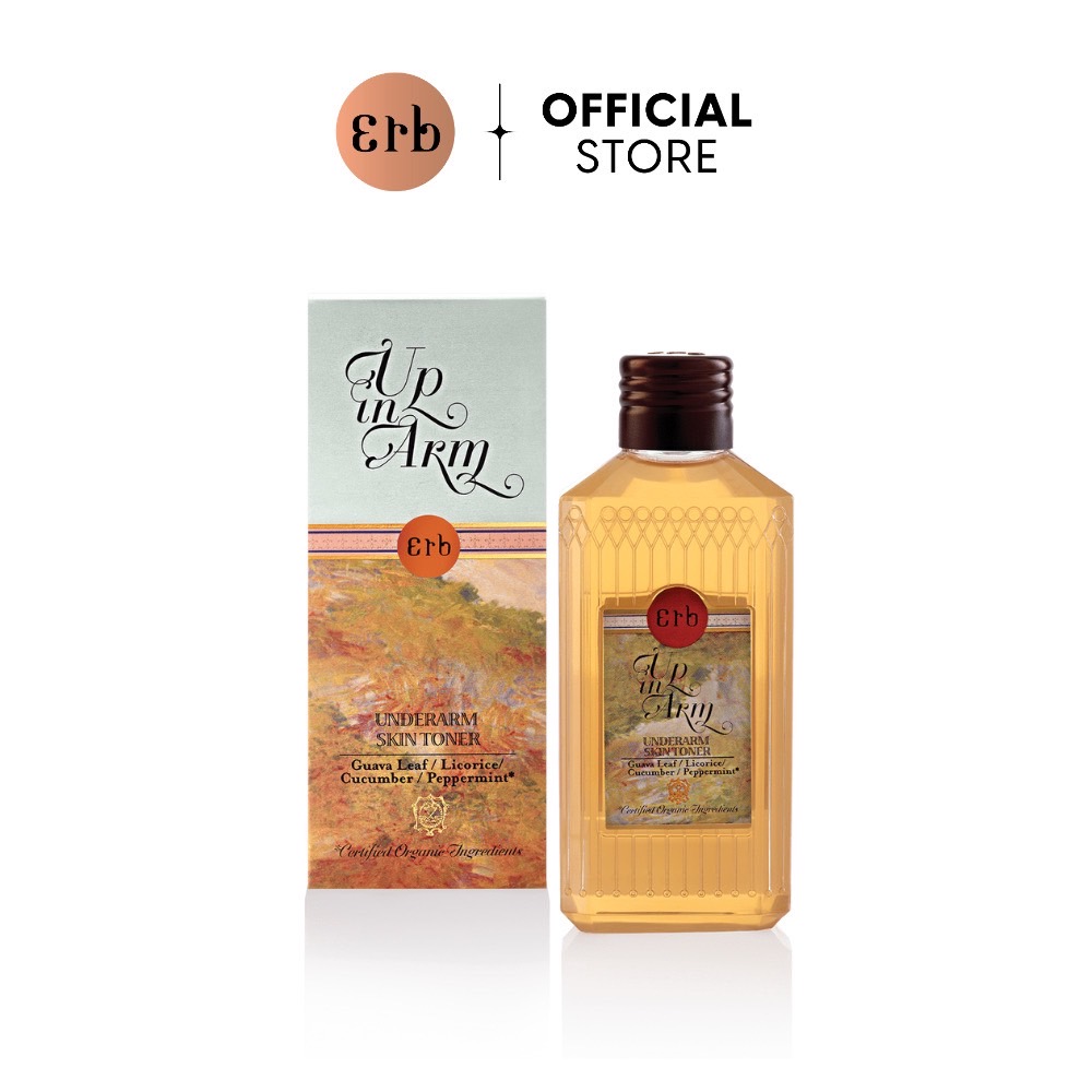 [สินค้าขายดี] Erb Underarm Skin toner 100 ml. โทนเนอร์ เช็ดทำความสะอาดใต้วงแขน ลดกลิ่นตัวกระชับรูขุมขน ขาวกระจ่างใส