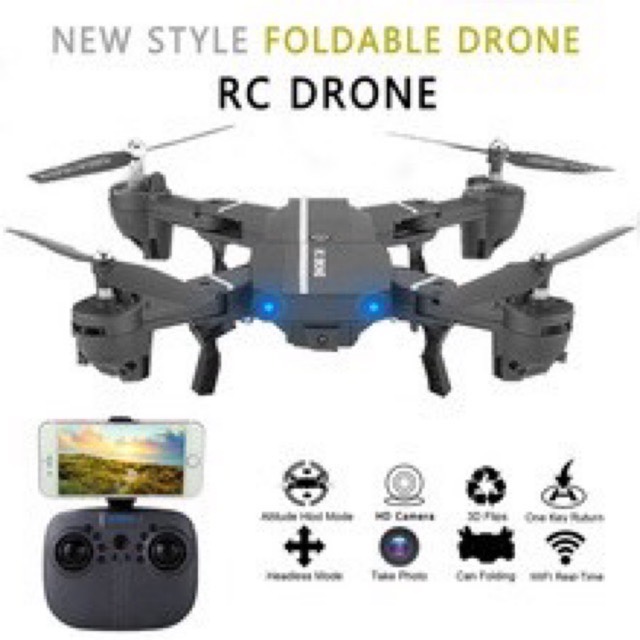 โดรนติดกล้องปรับมุมได้ พับได้ ดูภาพสดผ่านมือถือกล้องชัด 2 ล้าน Pixel_ RC DRONE 8807 (มีใบอนุญาติค้า)