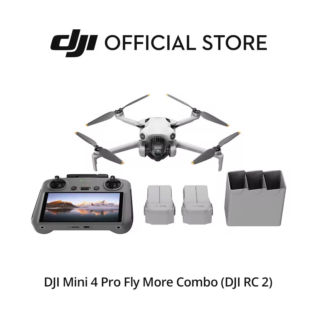 DJI Mini 4 Pro - Camera Drone | โดรนขนาดมินิ | 1/1.3" 4K/60fps HDR | น้ำหนัก 249g | มีฟังก์ชั่นครบครัน บินง่าย น้ำหนักเบา