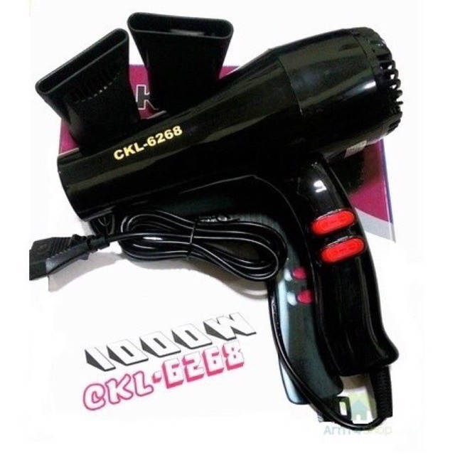 ไดร์เป่าผม รุ่นckl-6268 คละสี ยี่ห้อ CKL or JMF ไดร์เป่าผม ปรับความร้อน&แรงลมได้) ไดร์เป่าผม เป่าผม ไดเป่าผม
