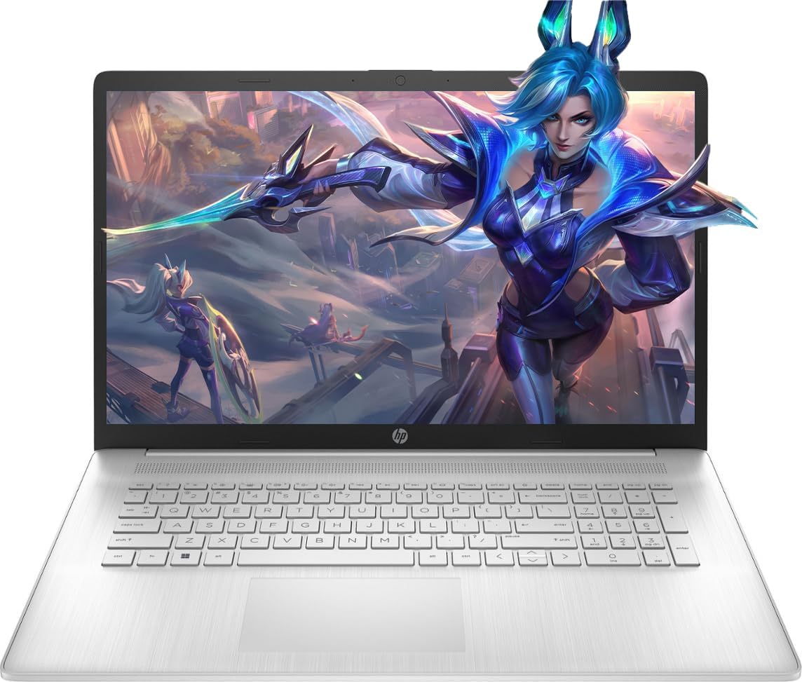 HP 17.3" HD+ Narrow Bezel Student Laptop, AMD Ryzen 3 7320U(Beat i3-1215U), 8GB LPDDR5 RAM, 1TB NVMe SSD, Numeric Keypad, Long Battery Life, Wi-Fi, Webcam, Fast Charge, Windows 11,w/BWE Accessories 