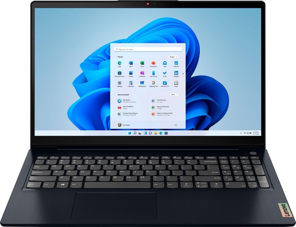 Lenovo Ideapad 3i 15.6 FHD Touchscreen Business & Home Laptop, Intel Core i5-1155G7 Processor, 16GB DDR4 RAM, 512GB SSD, Webcam, Wi-Fi, HDMI, Bluetooth, Windows 11, Abyss Blue, W/GaLiMu 