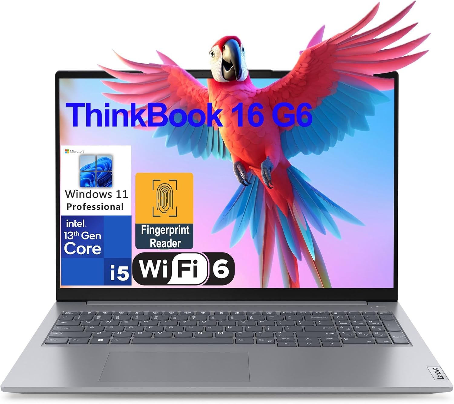 Lenovo ThinkBook 16 G6 16" FHD+ Business Laptop Computer, 13th Gen Intel Octa-Core i5-13420H (Beat i7-1355U), 16GB DDR5 RAM, 512GB PCIe SSD, WiFi 6, BT 5.2, Fingerprint Reader, Windows 11 Pro, AZ-XUT