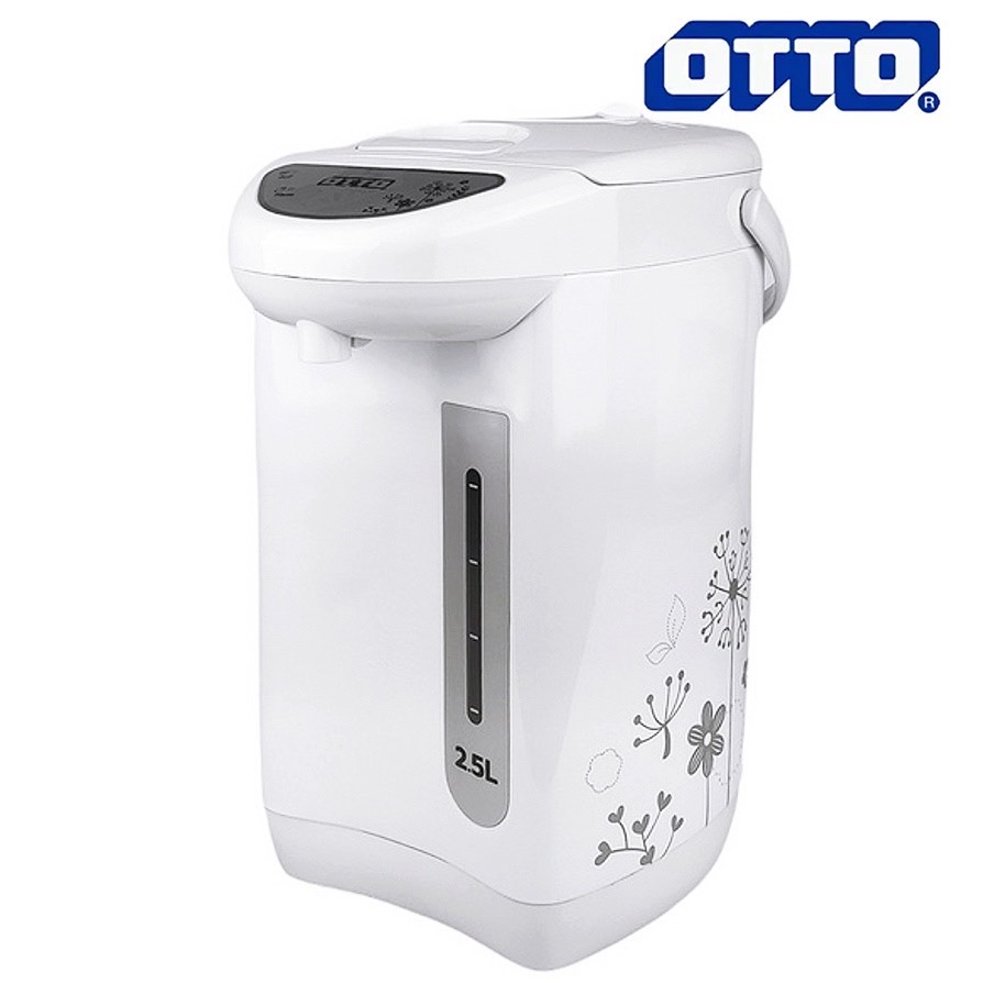 OTTO กระติกน้ำร้อนไฟฟ้า 2.5 ลิตร รุ่น PT-250C สีขาว กำลังไฟ 600w กาน้ำร้อน เครื่องชงกาแฟ หม้อต้มน้ำร้อน (รับประกัน 1 ปี)