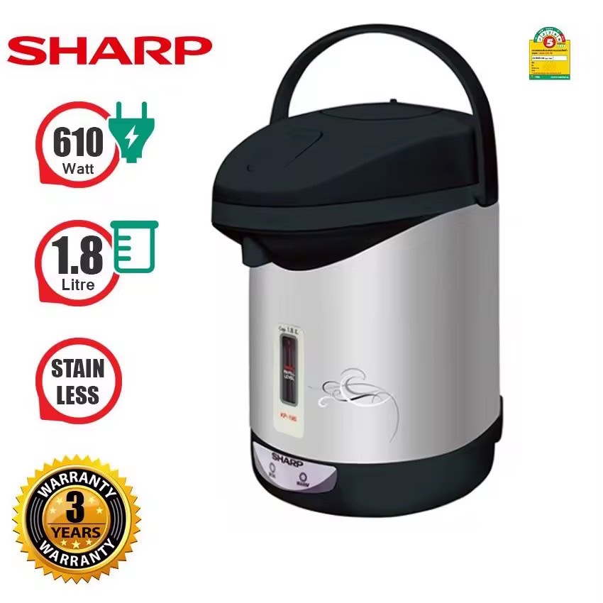 SHARP กระติกน้ำร้อน รุ่น KP-19S 1.8 L (คละลาย/สี)