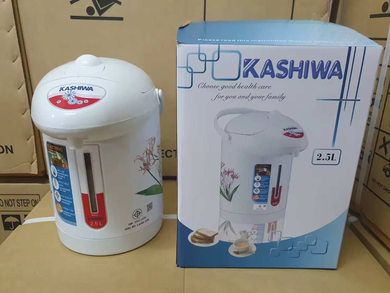 Kashiwa กระติกน้ำร้อน ความจุ 2.5 ลิตร รุ่น KT-287 [ราคาถูก ใช้งานดี มี มอก.]